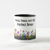 Bloemen en bijen koffie Mok (Midden)