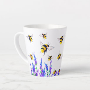 Bloemen en Bijen Latte Mok