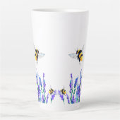 Bloemen en Bijen Latte Mok (Voorkant)
