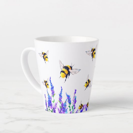 Bloemen en bijen Latte Mok Spring Joy (Linkerhoek)