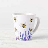 Bloemen en bijen Latte Mok Spring Joy (Rechterhoek)