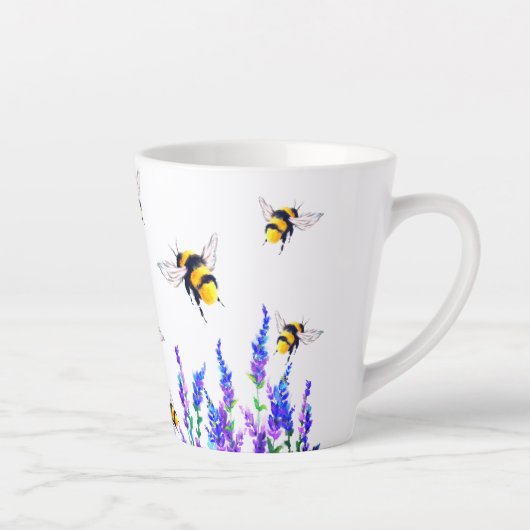 Bloemen en bijen Latte Mok Spring Joy (Rechts)