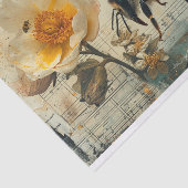 Bloemen en bijen tissuepapier (Detail)