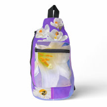 Bloemen en bijen vieren Sling Bag.