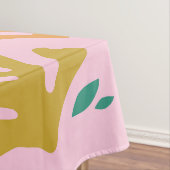 Bloemen en bladeren 02 roze bloemen tafelkleed (Voorbeeld)
