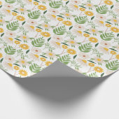 Bloemen en bladeren Inpakpapier (Hoek)