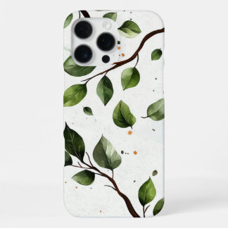 Bloemen en bladeren iPhone 16 pro max hoesje
