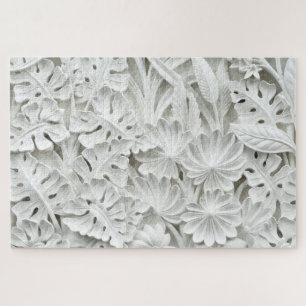 bloemen en bladeren puzzel legpuzzel