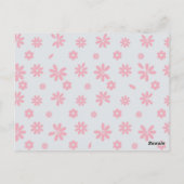 Bloemen en bloembladeren 12 briefkaart (Achterkant)