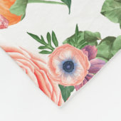 Bloemen en bloemen fleece deken (Hoek)