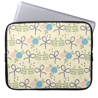 Bloemen en bogen Laptop Hoesje Sleeve
