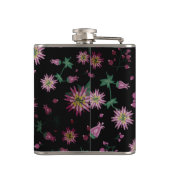 Bloemen en bosbessen heupfles (Achterkant)