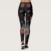 Bloemen en bosbessen leggings (Achterkant)