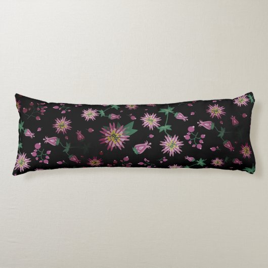 Bloemen en bosbessen lichaamskussen (Voorkant)