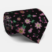 Bloemen en bosbessen stropdas (Opgerold)