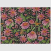 Bloemen en botervliegen tissuepapier (Voorkant)