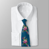 Bloemen en Butterfiy Romantische Occasion Stropdas (Gebonden)