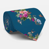 Bloemen en Butterfiy Romantische Occasion Stropdas (Opgerold)