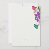 Bloemen en Butterflies Kaart (Achterkant)