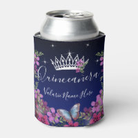 Bloemen en Butterfly Princess Quinceanera blue Ca
