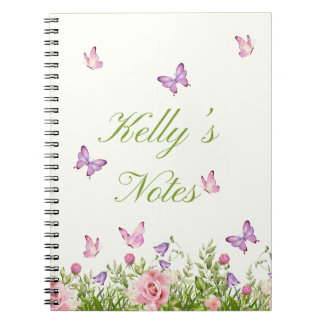 Bloemen en Butterfly Stunning Notitieboek