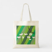 Bloemen en Canvas tas van Ladybug (Achterkant)