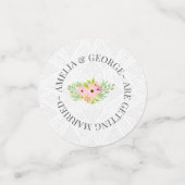 Bloemen en Doily Confetti (Kleine voorkant)