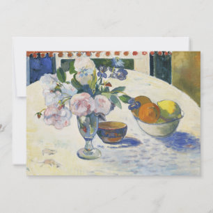 Bloemen en een schaal fruit Paul Gauguin