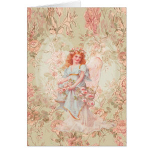 Bloemen en Engel Collage