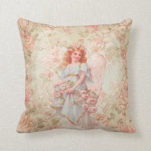Bloemen en Engel  Collage Kussen