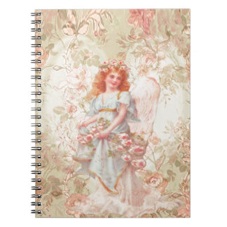 Bloemen en Engel Collage Notitieboek