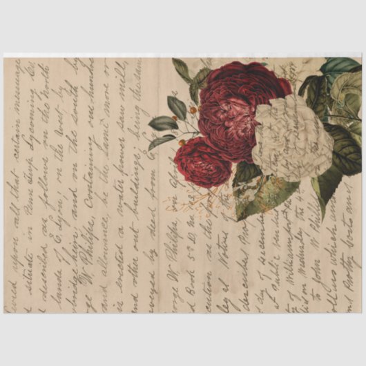 Bloemen en Ephemera Design Series #12 Tissuepapier (Voorkant)