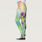 Bloemen en flessen leggings (Links)