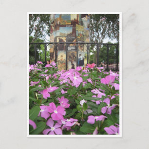 Bloemen en Franse Posters Briefkaart