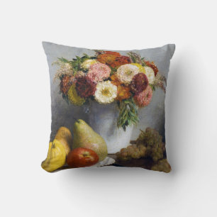 Bloemen en fruit, Henri Fantin-Latour Kussen