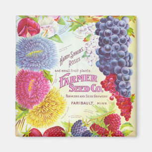 bloemen en fruitmagneten magneet