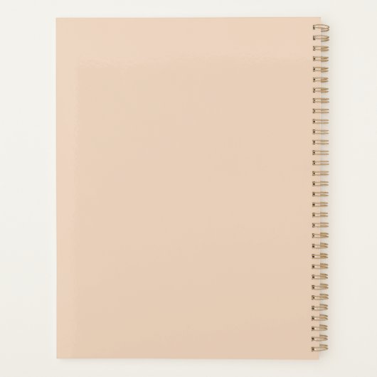 bloemen en goudmonogram, letter P Planner (Achterkant)