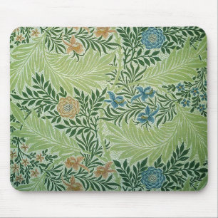 Bloemen en groene bladeren Mousepad Muismat