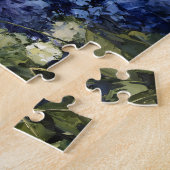 Bloemen en het Zee schilderij Legpuzzel (Zijkant)