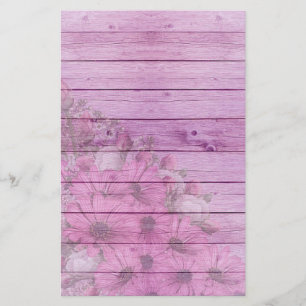 Bloemen en Hout Briefpapier