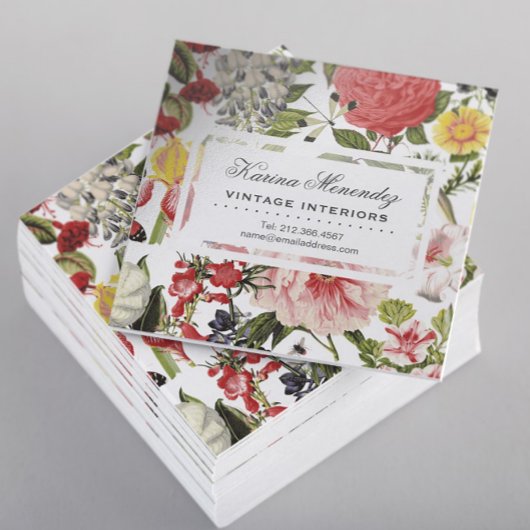 bloemen en insecten Tuinplein B Mini Visitekaartje