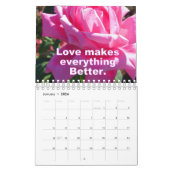 Bloemen en Inspirerend offertes Kalender (Jan 2026)