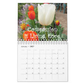 Bloemen en Inspirerend offertes Kalender (Jan 2027)