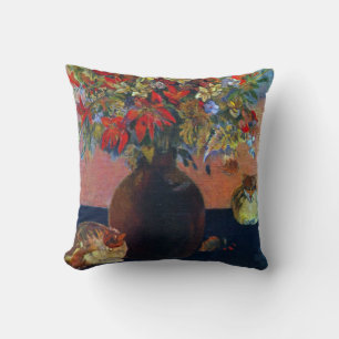 Bloemen en Katten van Paul Gauguin, Vintage Fine A Kussen