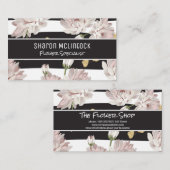 Bloemen en kattervlinders visitekaartje (Voorkant / Achterkant)