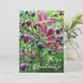  bloemen en knoppen Afstuderen Kaart (Staand voorkant)