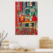 Bloemen en koffie poster (Keuken)