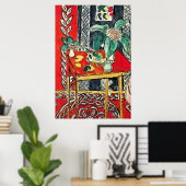 Bloemen en koffie poster (Thuiskantoor)
