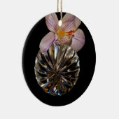 Bloemen en kristal keramisch ornament (Rechts)