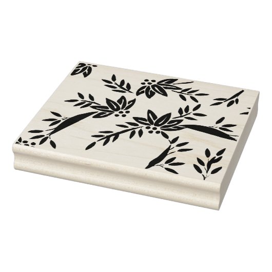 Bloemen en kunststempel van het bladpatroon 	rubberstempel (Stempel)